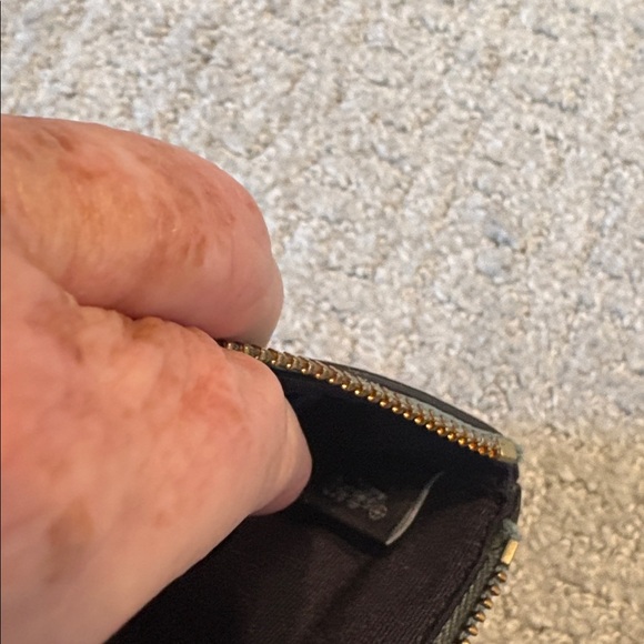 Coach Wristlet Perferforated Kissing Cs - Picture 8 of 10